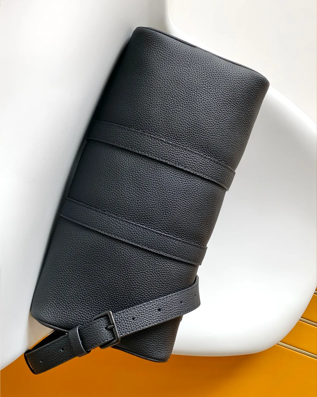 bagladt-signature-mini-boston-bag-sand-toned-monogram-nano-front5