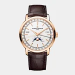 Traditionnelle Complete Calendar pink gold white dial front view