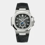 Nautilus 5726A grey dial moonphase calendar watch front view