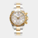 White dial Daytona 116503 two-tone chronograph watch front view