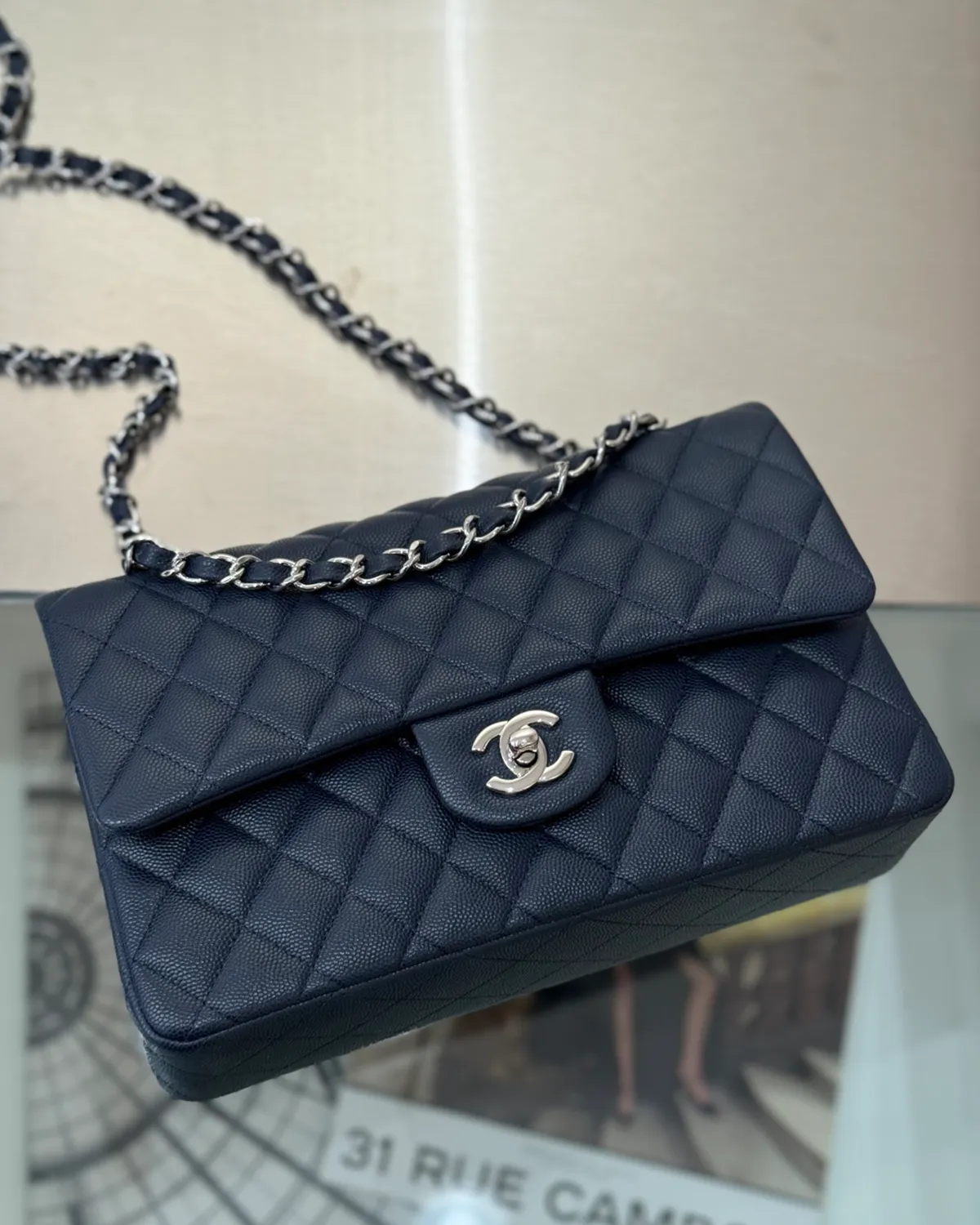 bagladt-signature-elongated-flap-bag-spruce-blue-leather-front4