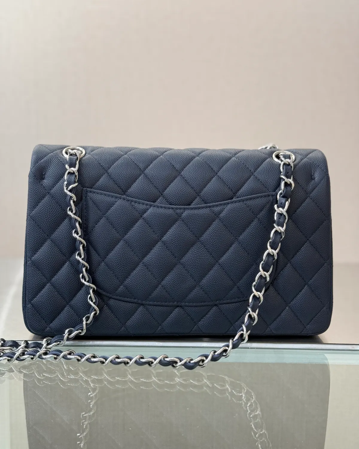 bagladt-signature-elongated-flap-bag-spruce-blue-leather-front6