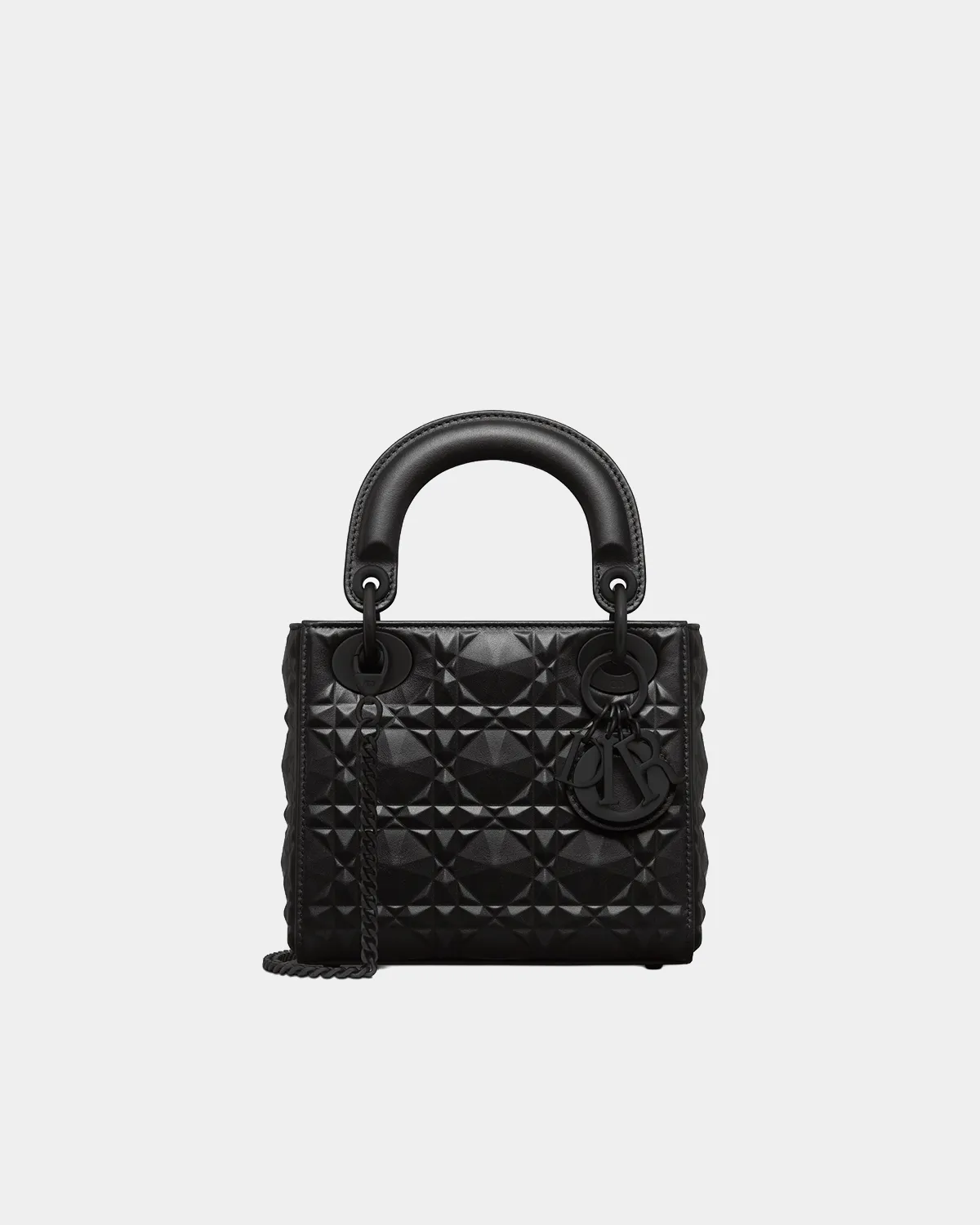 Signature Royal Top Handle Mini bag with diamond quilting front view