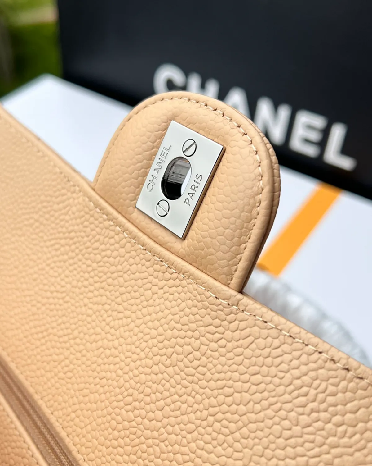 bagladt-signature-timeless-flap-bag-medium-grained-leather-beige-front10