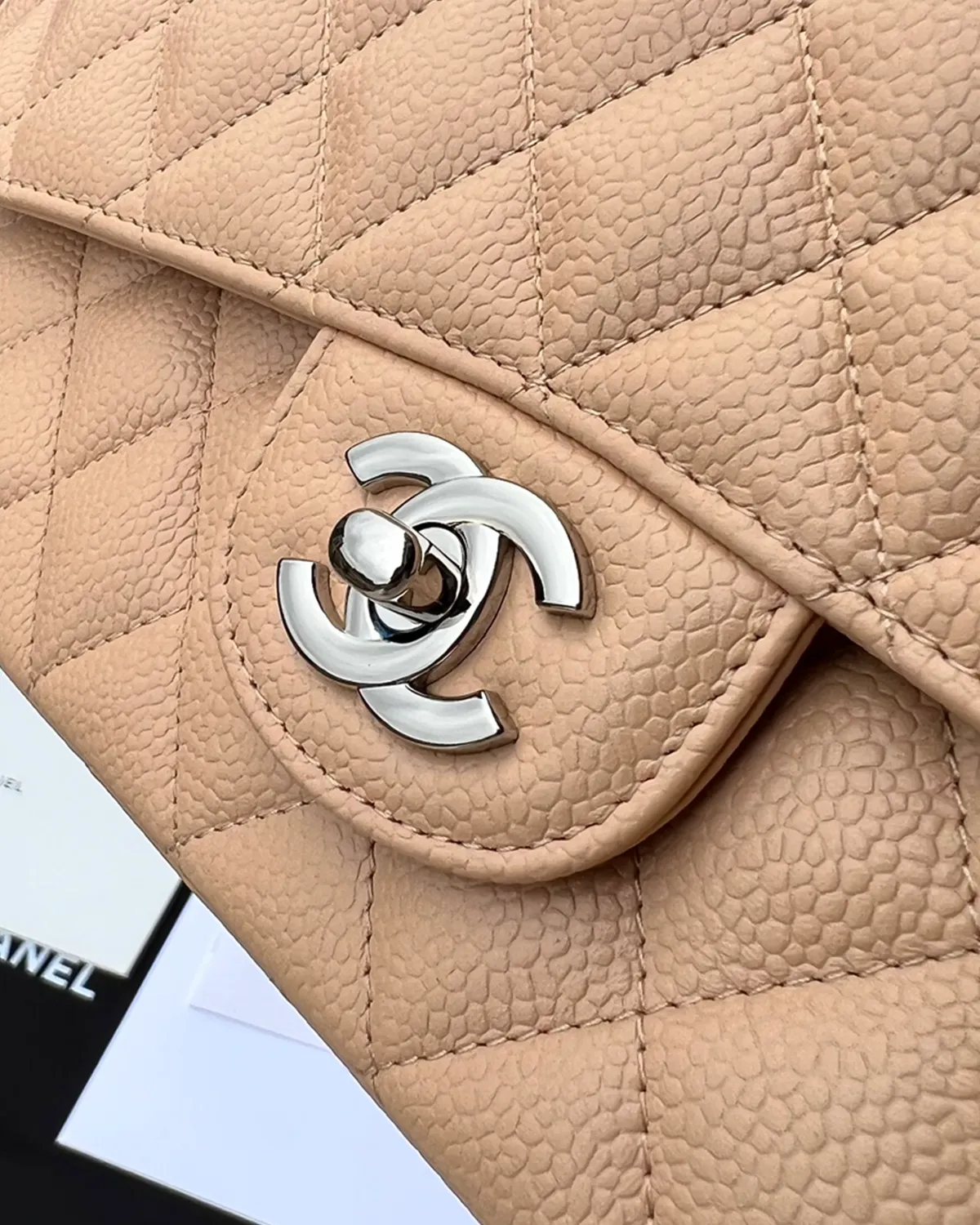 bagladt-signature-timeless-flap-bag-medium-grained-leather-beige-front5